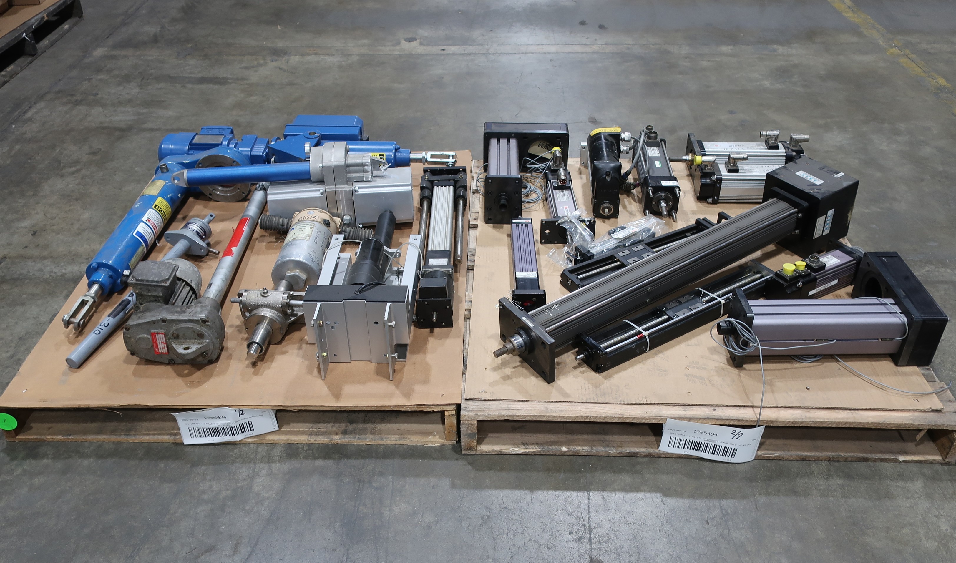 SKU 1785494 - 2 PALLETS OF ASSORTED LINEAR SERVO MOTORS AND ACTUATORS - LINEAR SERVO MOTORS