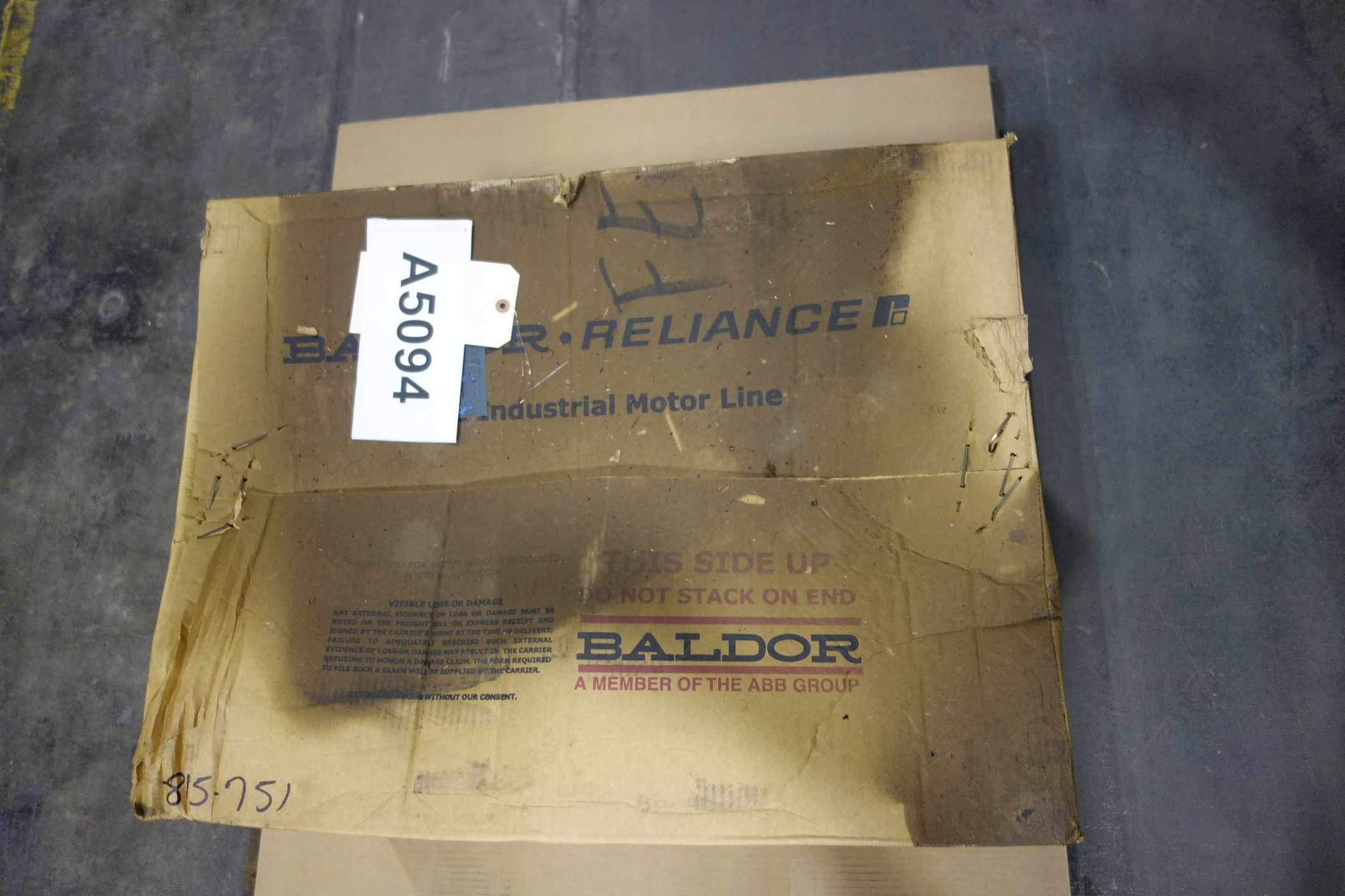 Baldor Motor ECP4100T, 15 HP, 3 Phase, 1180 RPM, 230/460 V, Frame 284T - AC MOTOR