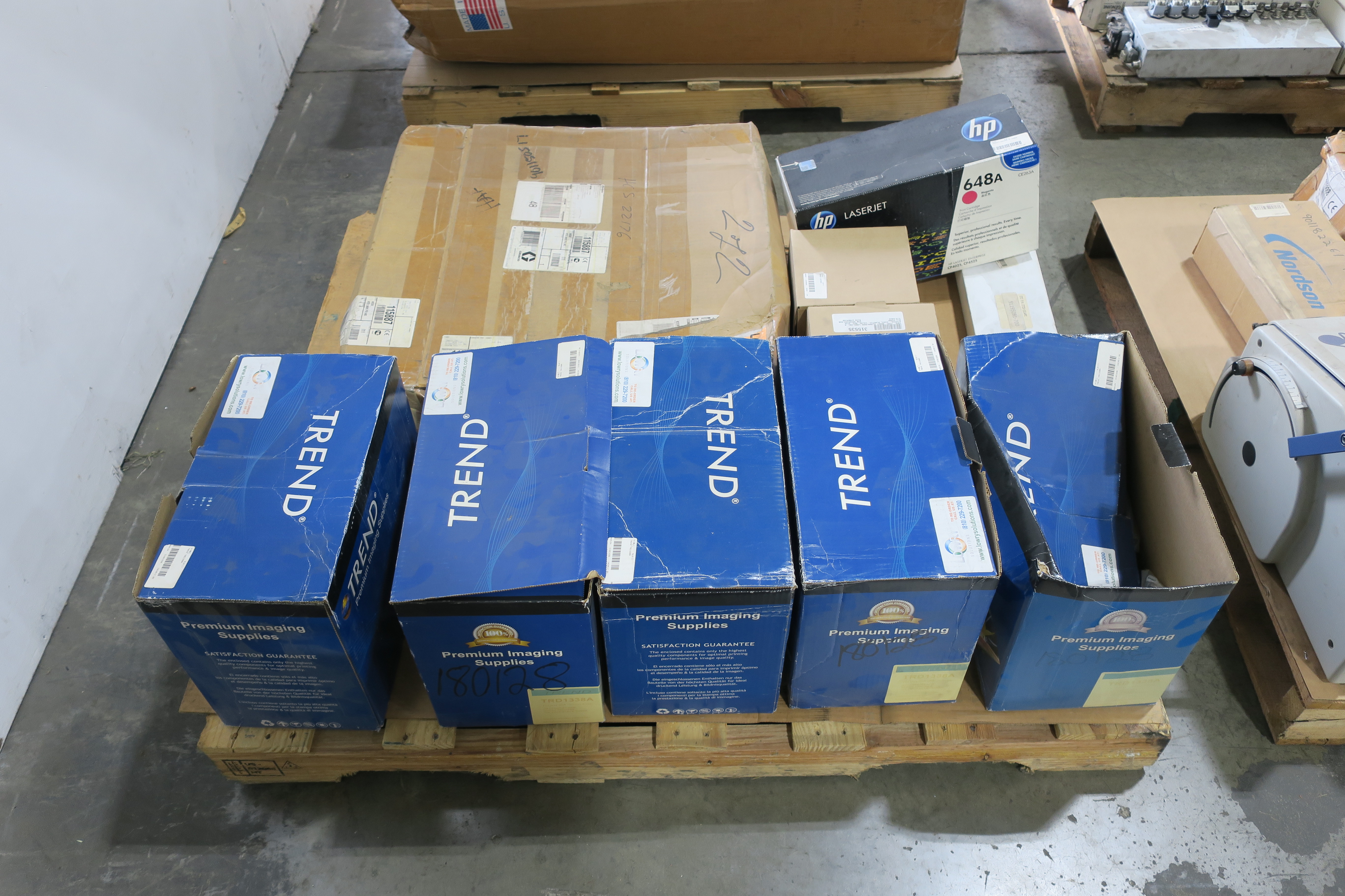 SKU 1784475 - 4 PALLETS OF ASSORTED PACKAGING AND LABELING - PACKAGING