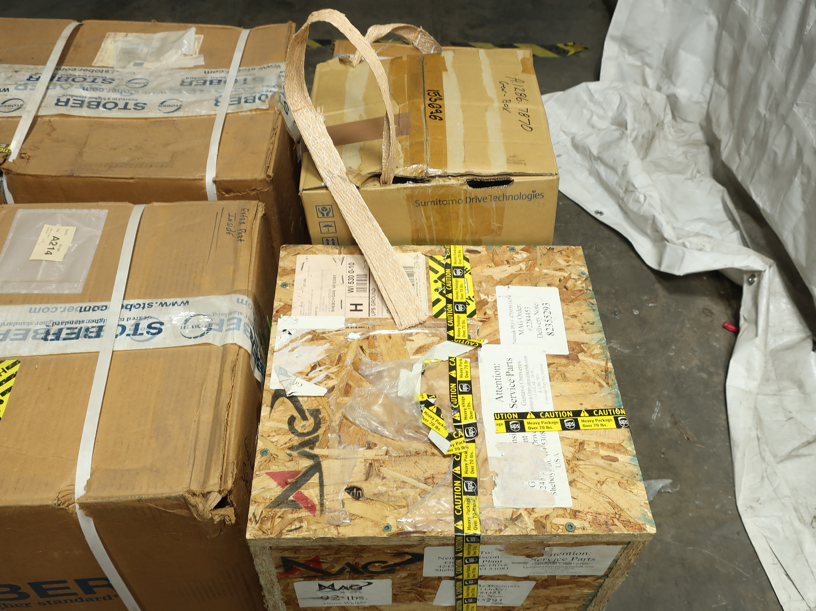 PALLET OF ASSORTED GEAR BOXES - POWER TRANSMISSION