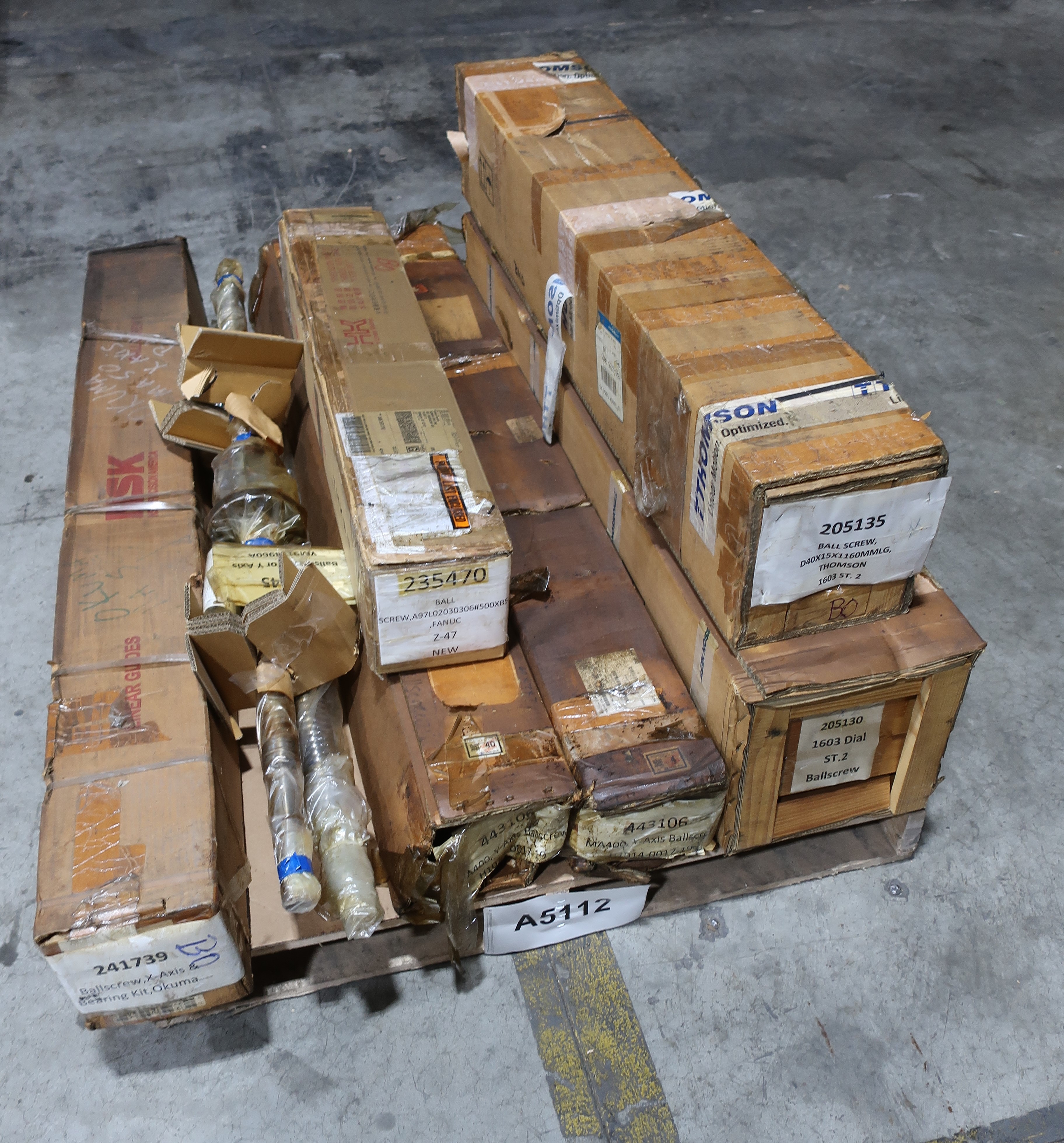 Pallet Of Assorted Ballscrew Bearings For Precision Machinery - BEARINGS