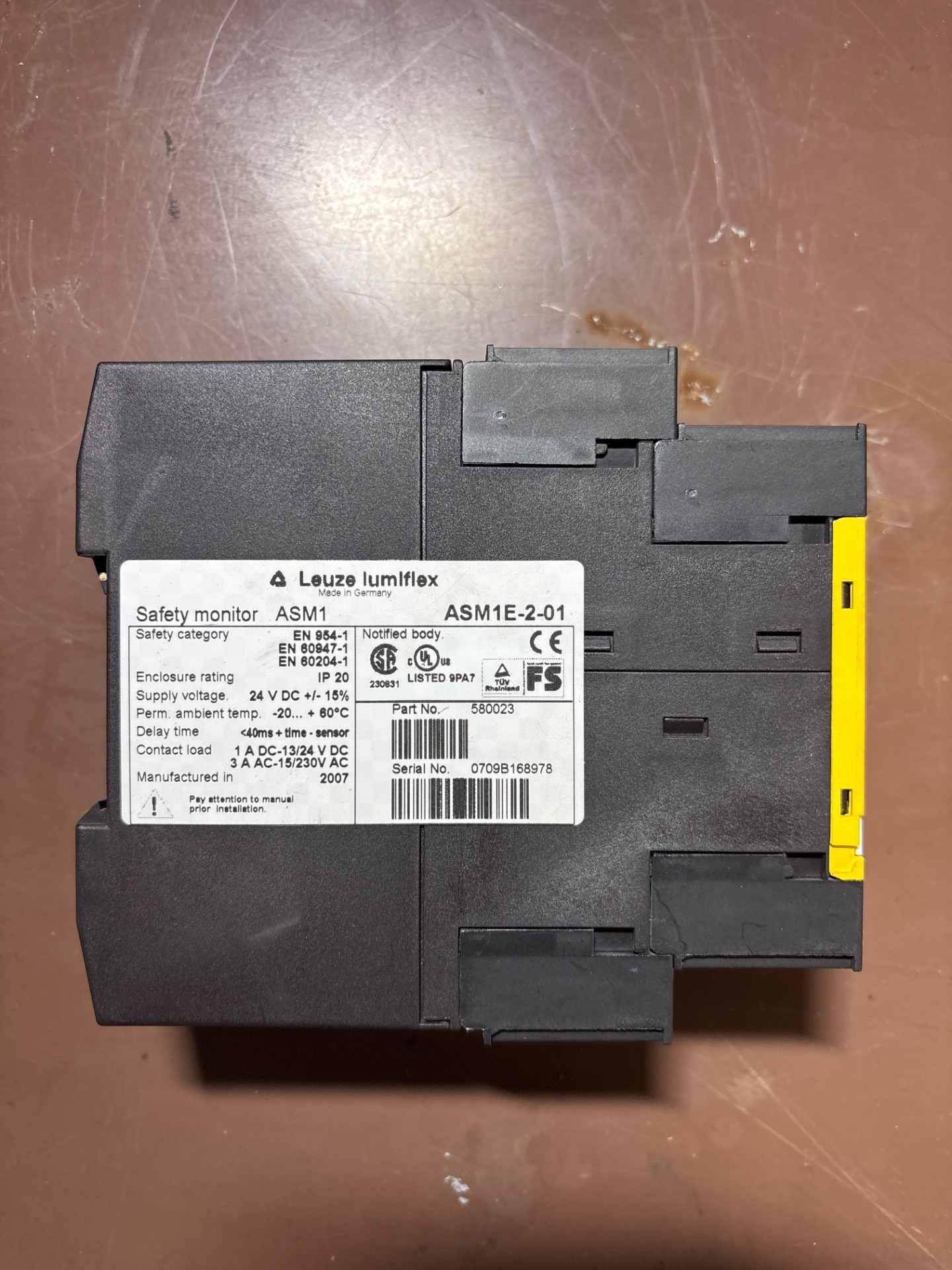 LEUZE ASM1E-2-01 580023 SAFETY MONITOR - PLC MODULES