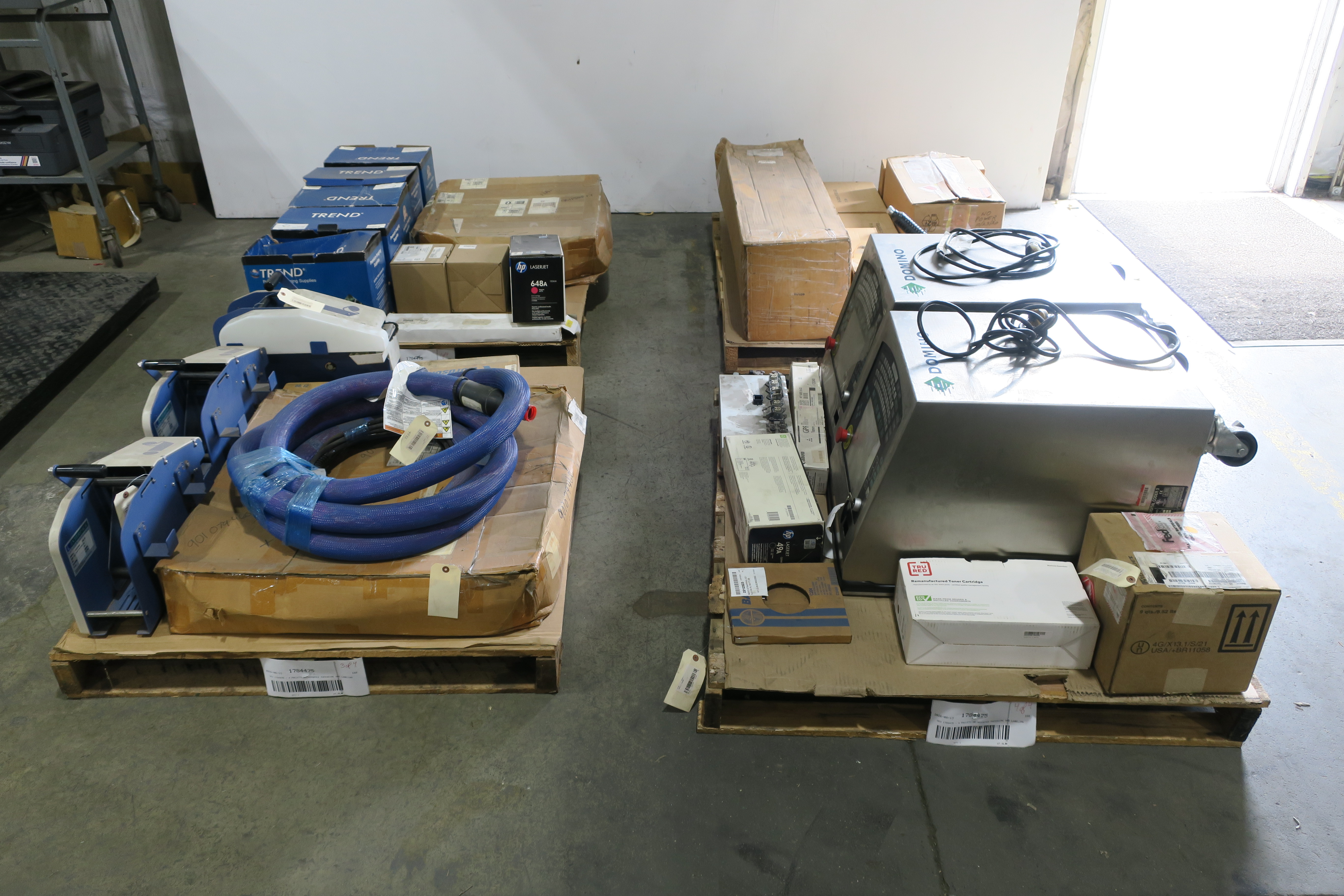 SKU 1784475 - 4 PALLETS OF ASSORTED PACKAGING AND LABELING - PACKAGING
