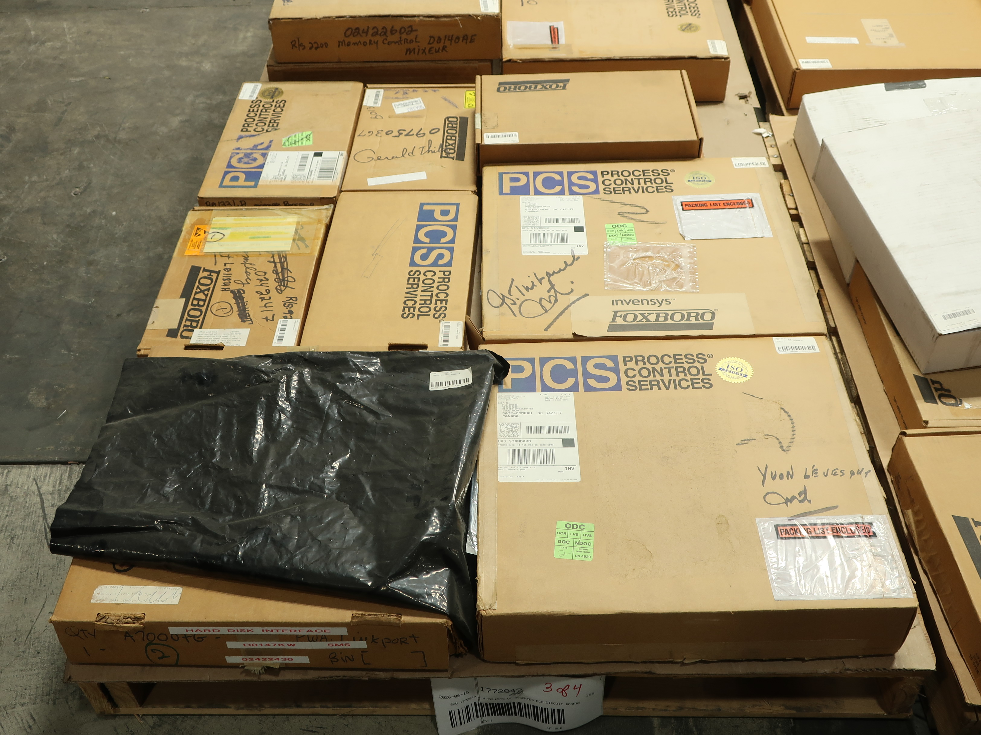 SKU 1772849 - 4 PALLETS OF ASSORTED PCB CIRCUIT BOARDS - PCB CIRCUIT BOARDS