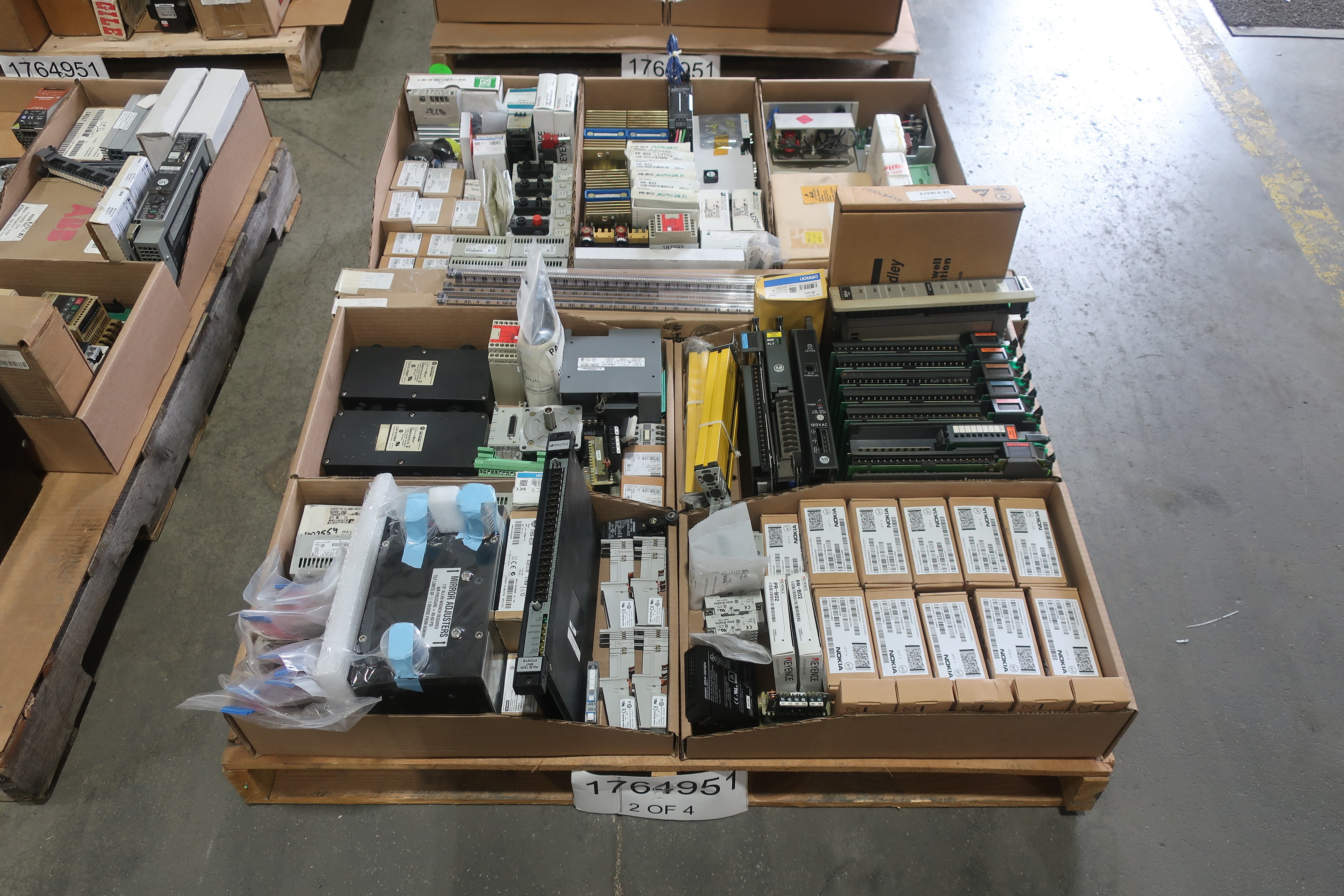 SKU 1764951 - 4 PALLETS OF ASSORTED AUTOMATION - AUTOMATION & CONTROLS