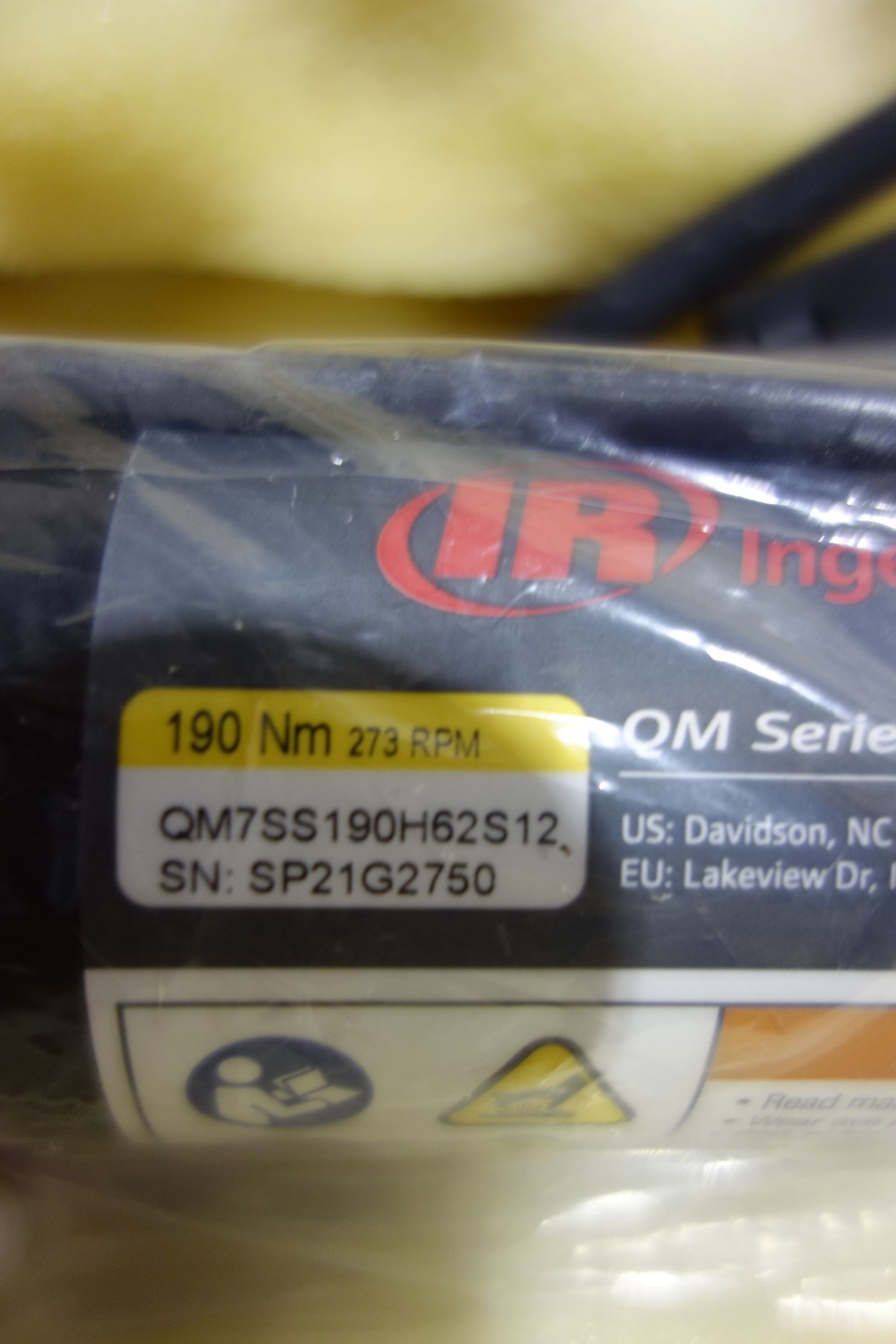 INGERSOLL RAND DRIVER - ELECTRIC POWER TOOLS