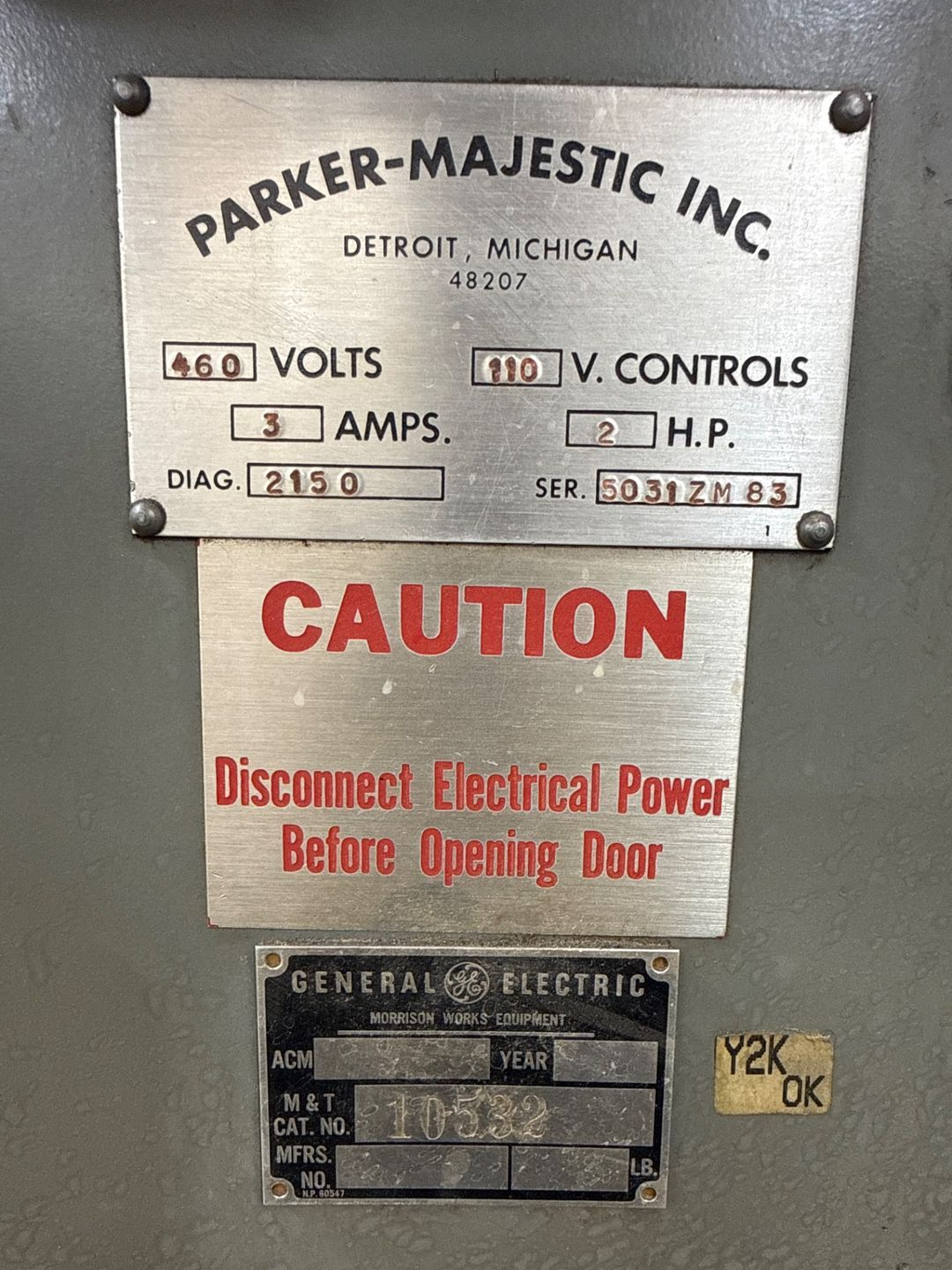 1983 Parker-Majestic Inc. Surface Grinder, 1.5 HP, 3600 RPM, Acu-Rite Control System - SURFACE GRINDERS