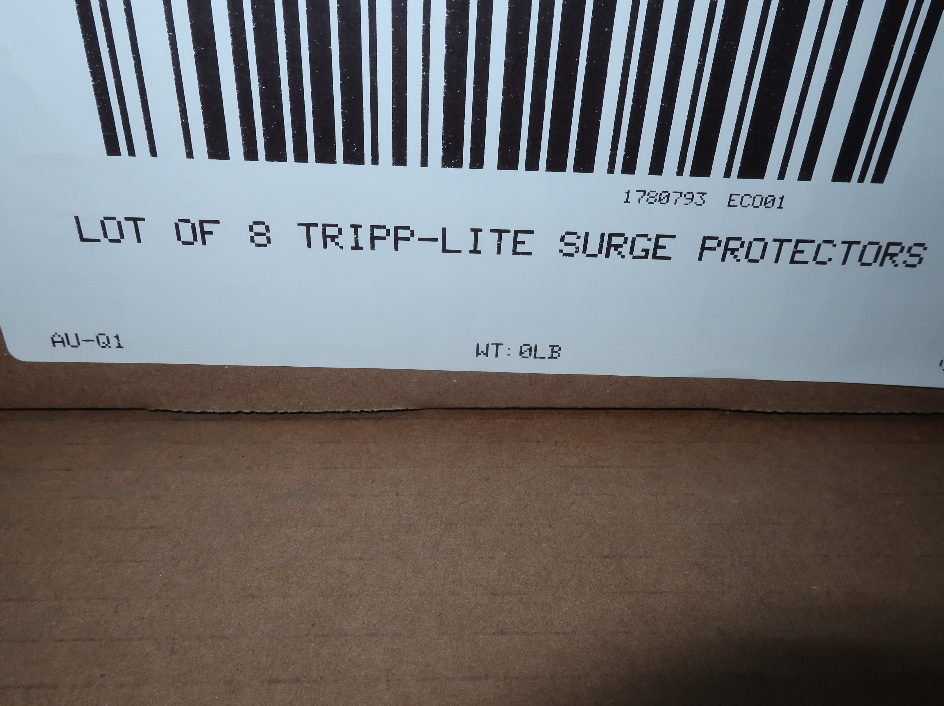 SKU 1780793 - LOT OF 8 TRIPP-LITE SURGE PROTECTORS - ELECTRICAL COMPONENTS