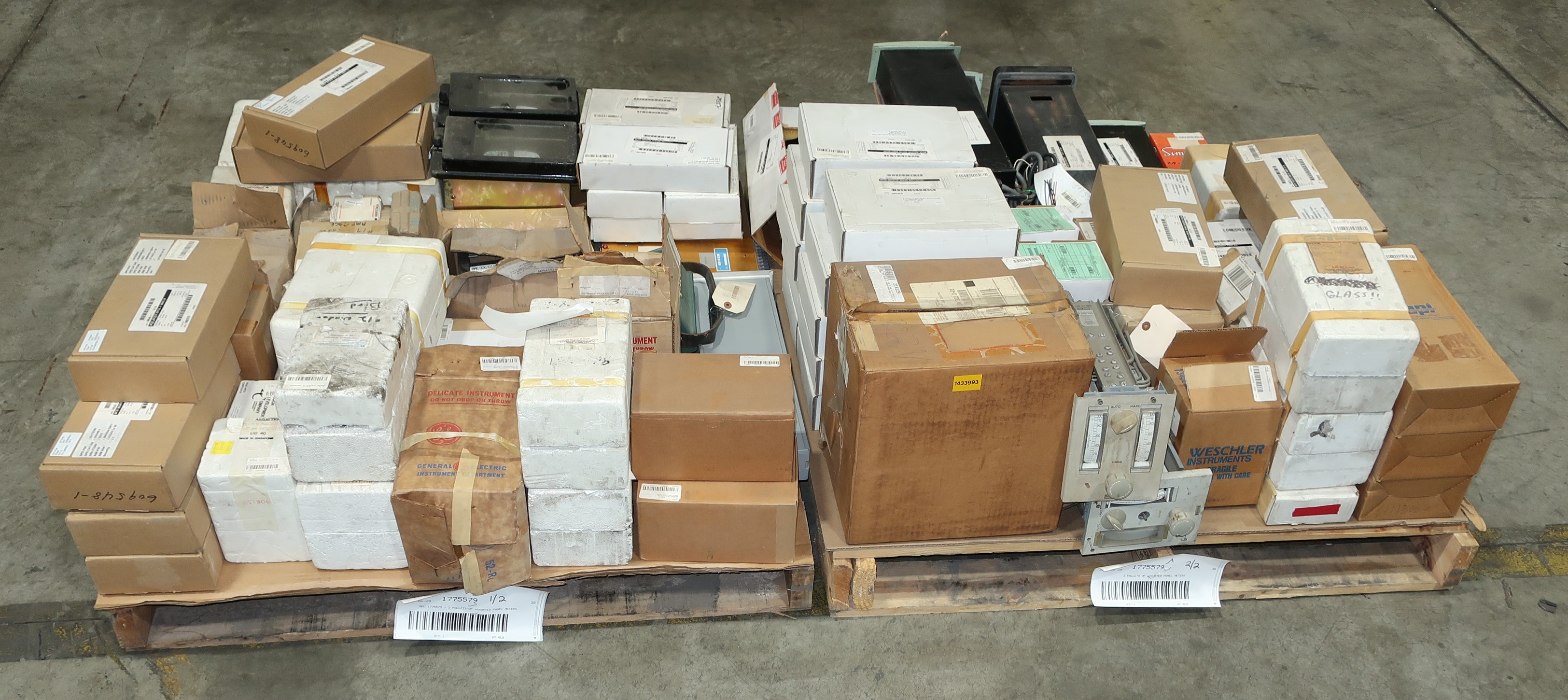 SKU 1775579 - 2 PALLETS OF ASSORTED PANEL METERS - PANEL METERS