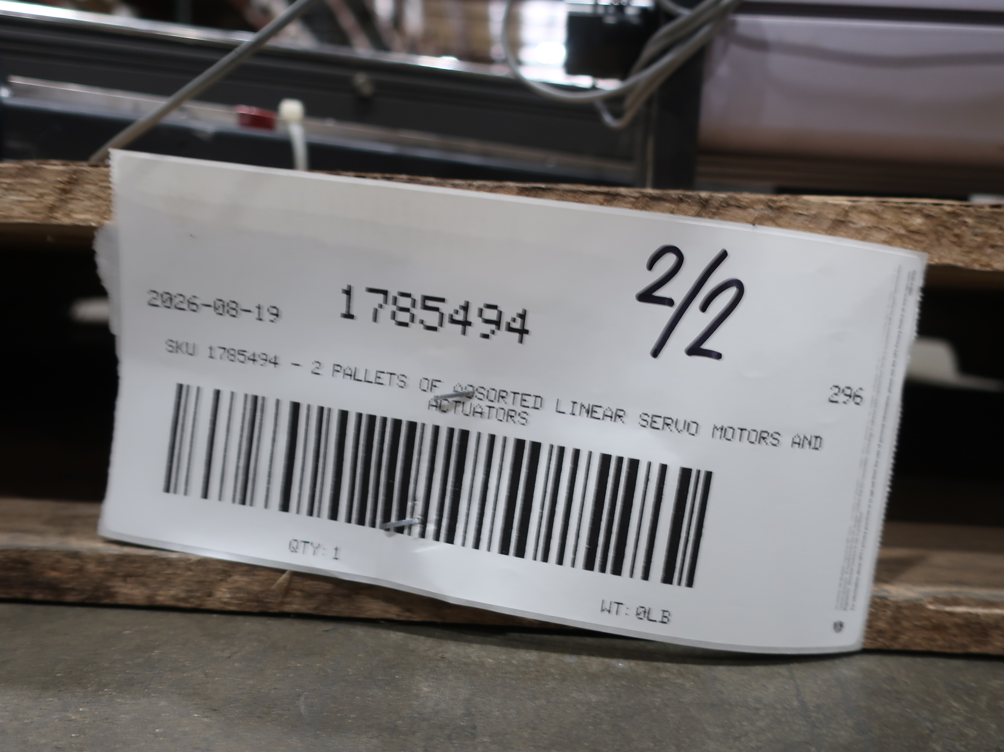 SKU 1785494 - 2 PALLETS OF ASSORTED LINEAR SERVO MOTORS AND ACTUATORS - LINEAR SERVO MOTORS