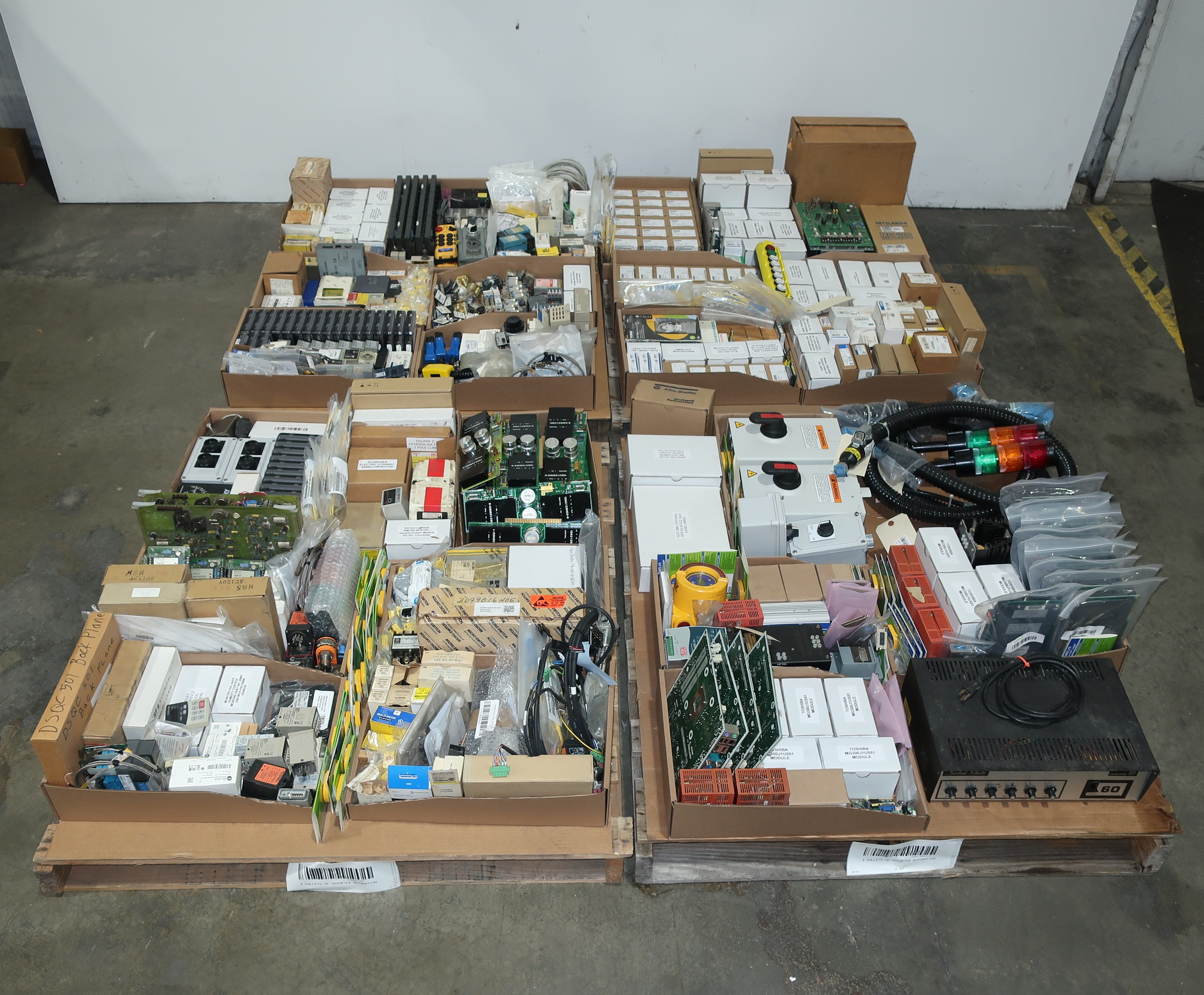 SKU 1780085 - 4 PALLETS OF ASSORTED AUTOMATION - AUTOMATION & CONTROLS