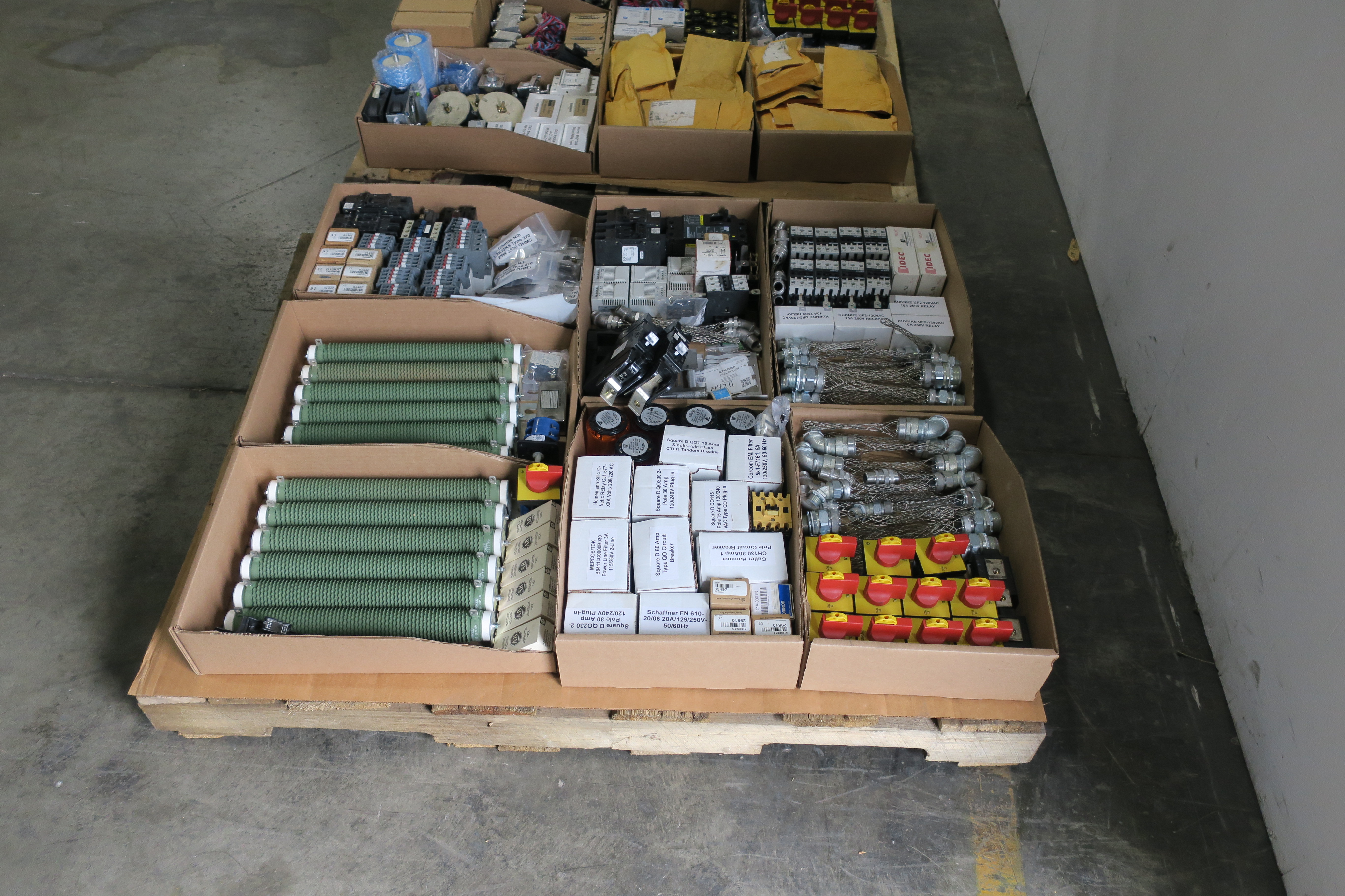 SKU 1784355 - 2 PALLETS OF ASSORTED ELECTRICAL COMPONENTS - ELECTRICAL COMPONENTS