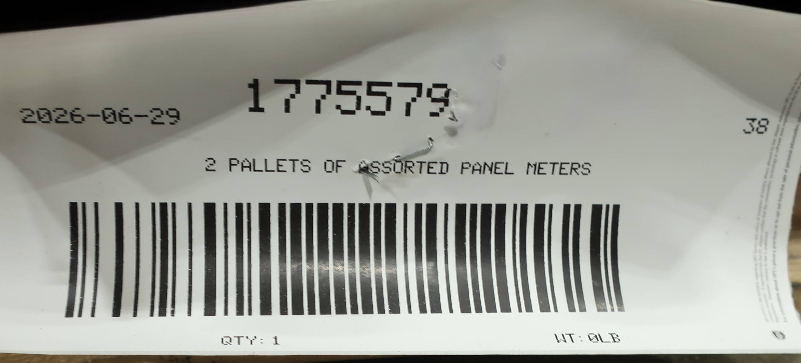 SKU 1775579 - 2 PALLETS OF ASSORTED PANEL METERS - PANEL METERS