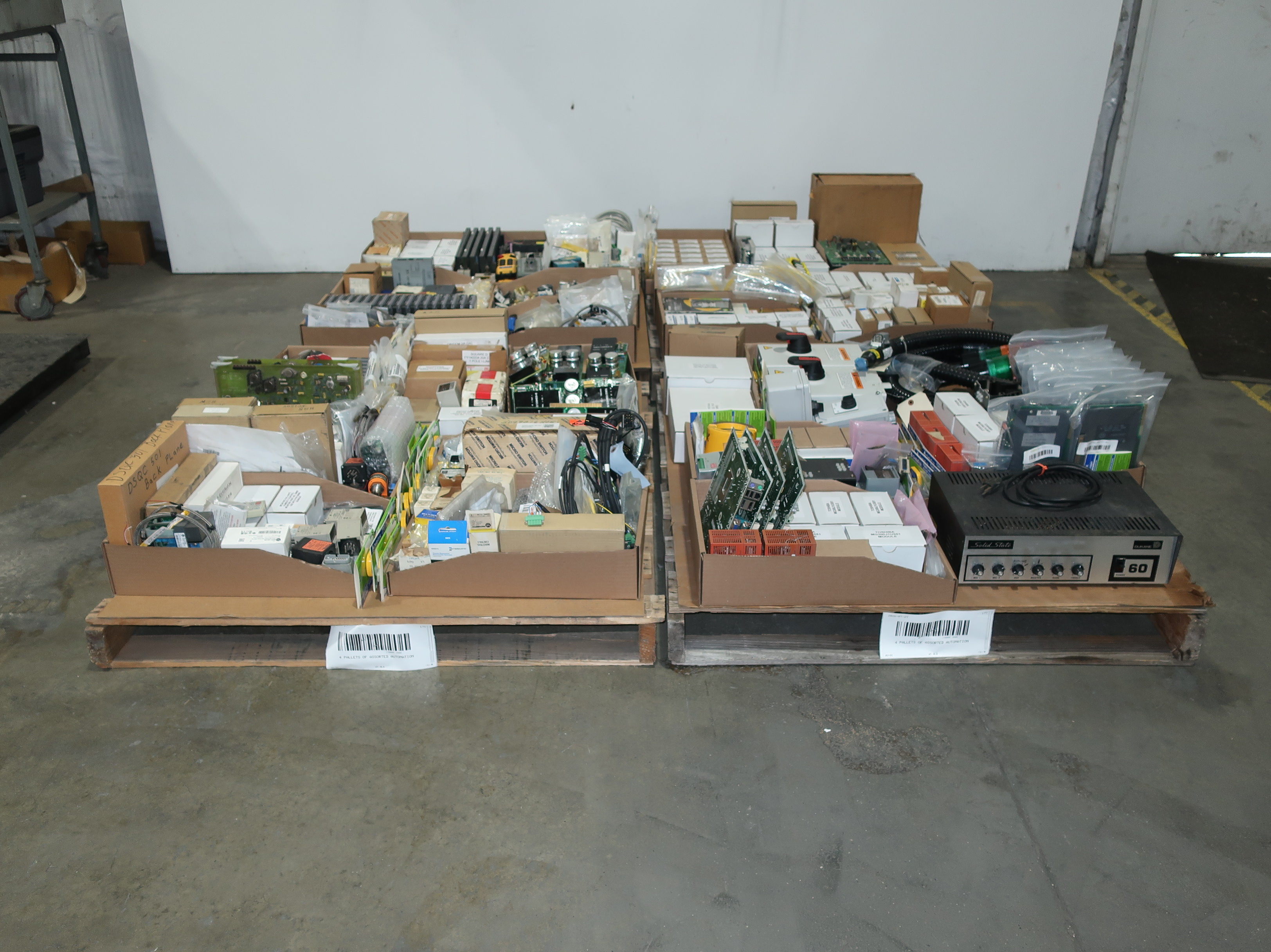 SKU 1780085 - 4 PALLETS OF ASSORTED AUTOMATION - AUTOMATION & CONTROLS